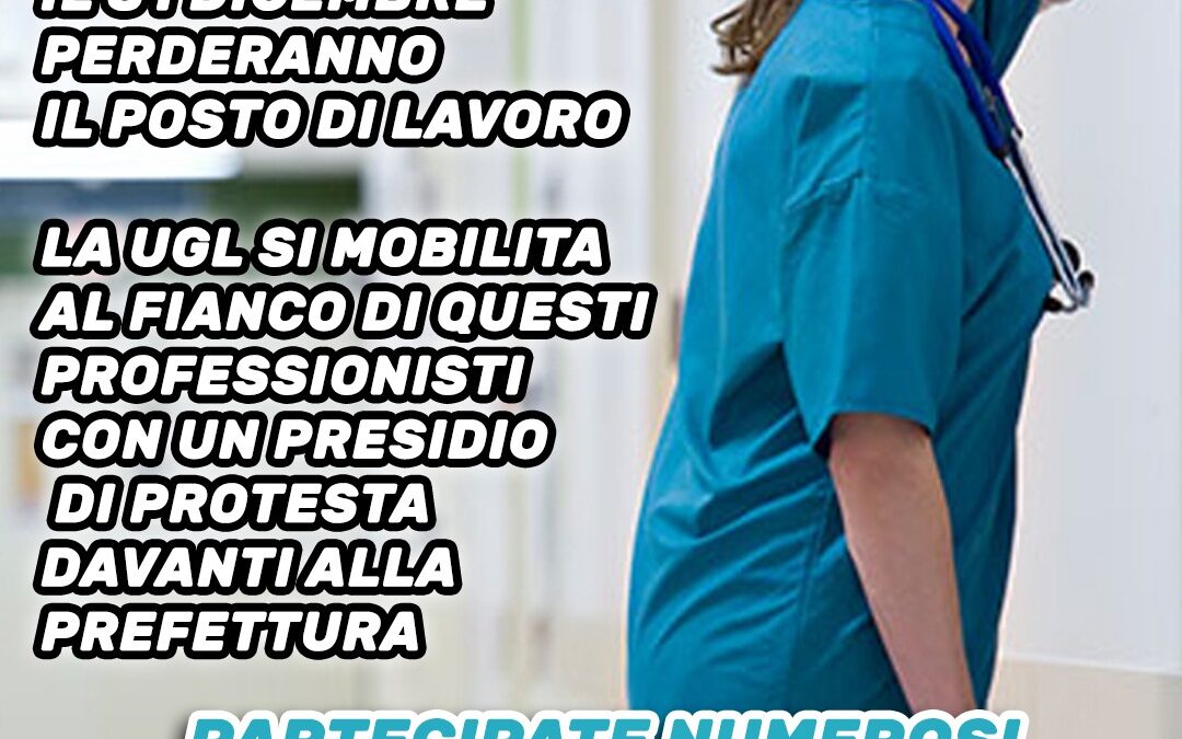 In Molise la Ugl scende in piazza al fianco dei 280 operatori sanitari a rischio occupazionale